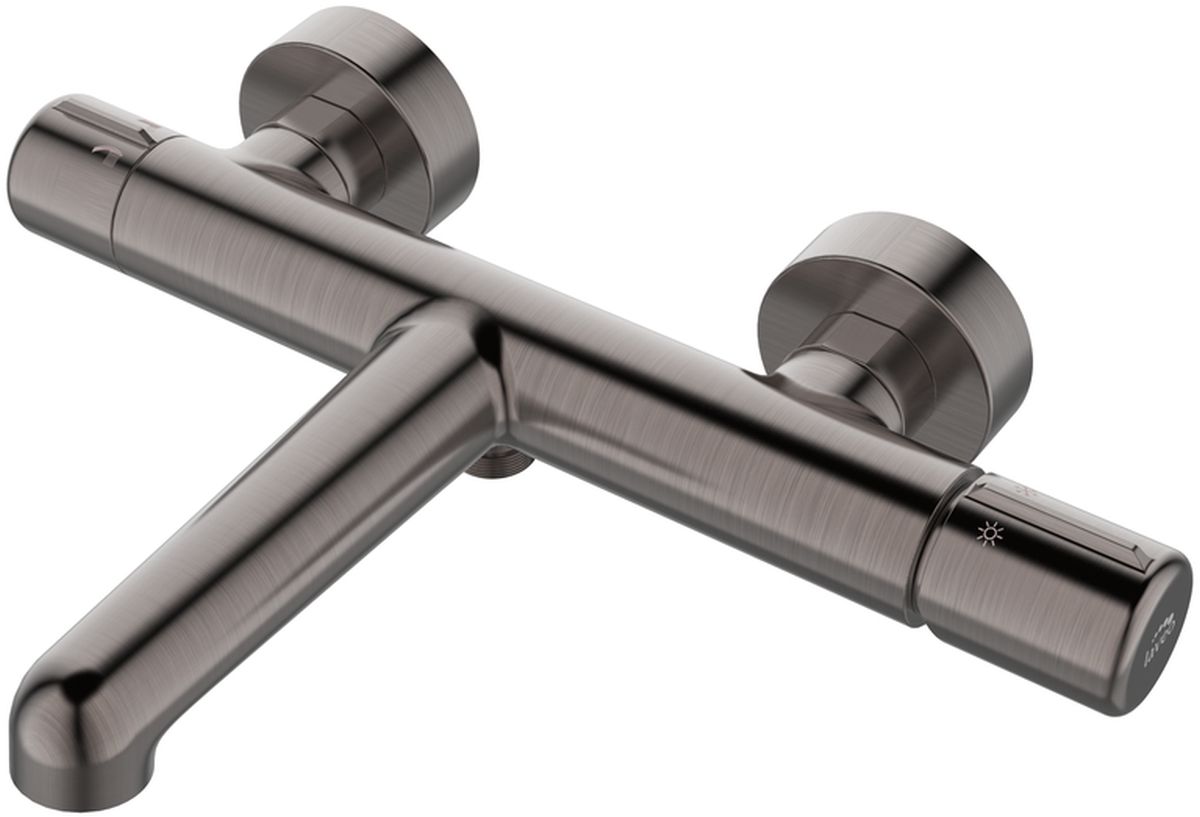 Laveo Pretto bateria wannowo-prysznicowa ścienna grafit BAO910D - Wysyłka w 24h