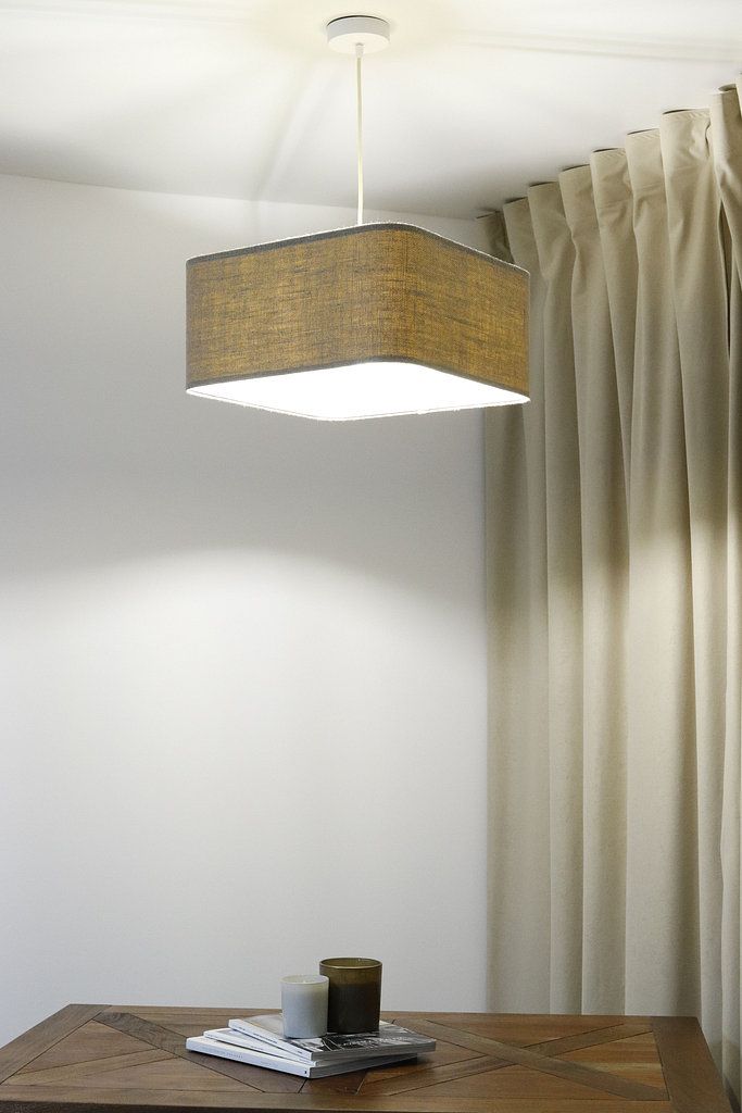 BPS Koncept Kwadro len light lampa wisząca 1x60 W beżowa KW-003-40W20
