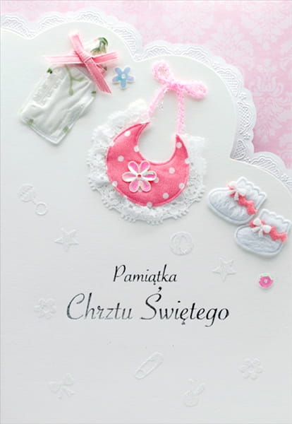Pamiątka Chrztu Świętego - karnet