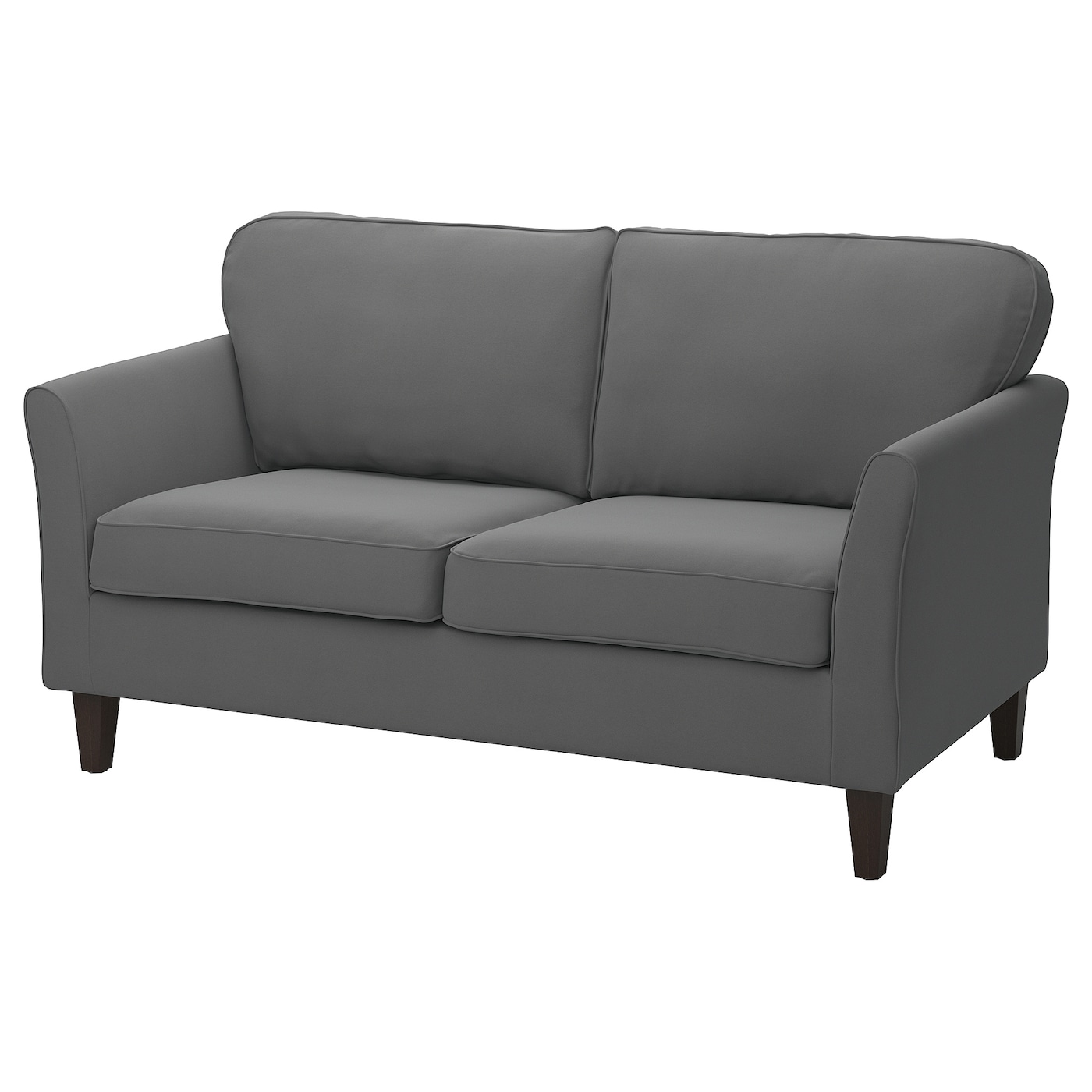 IKEA EKHOLMA sofa 2-osobowa, Hakebo ciemnoszary, Głębokość: 85 cm