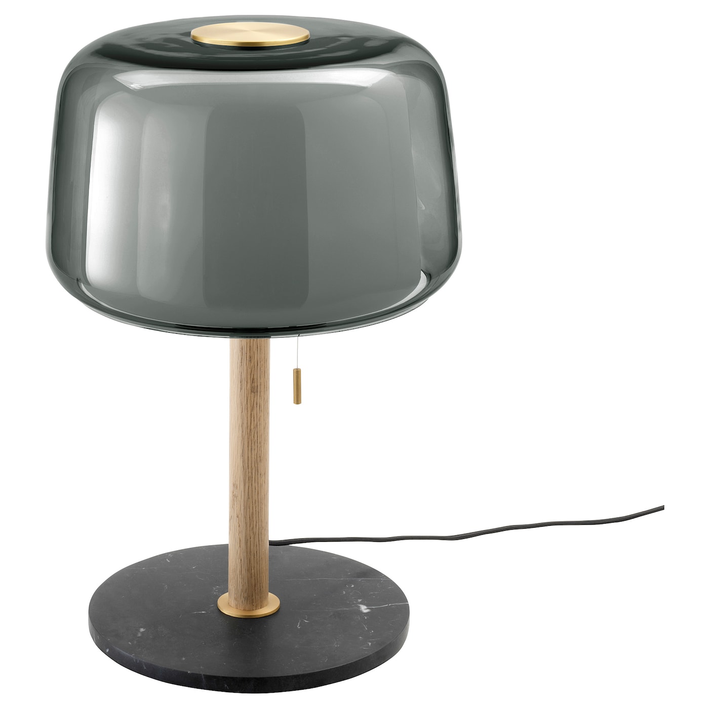 IKEA EVEDAL lampa stołowa, marmur/szary, Maks.: 13 Wat