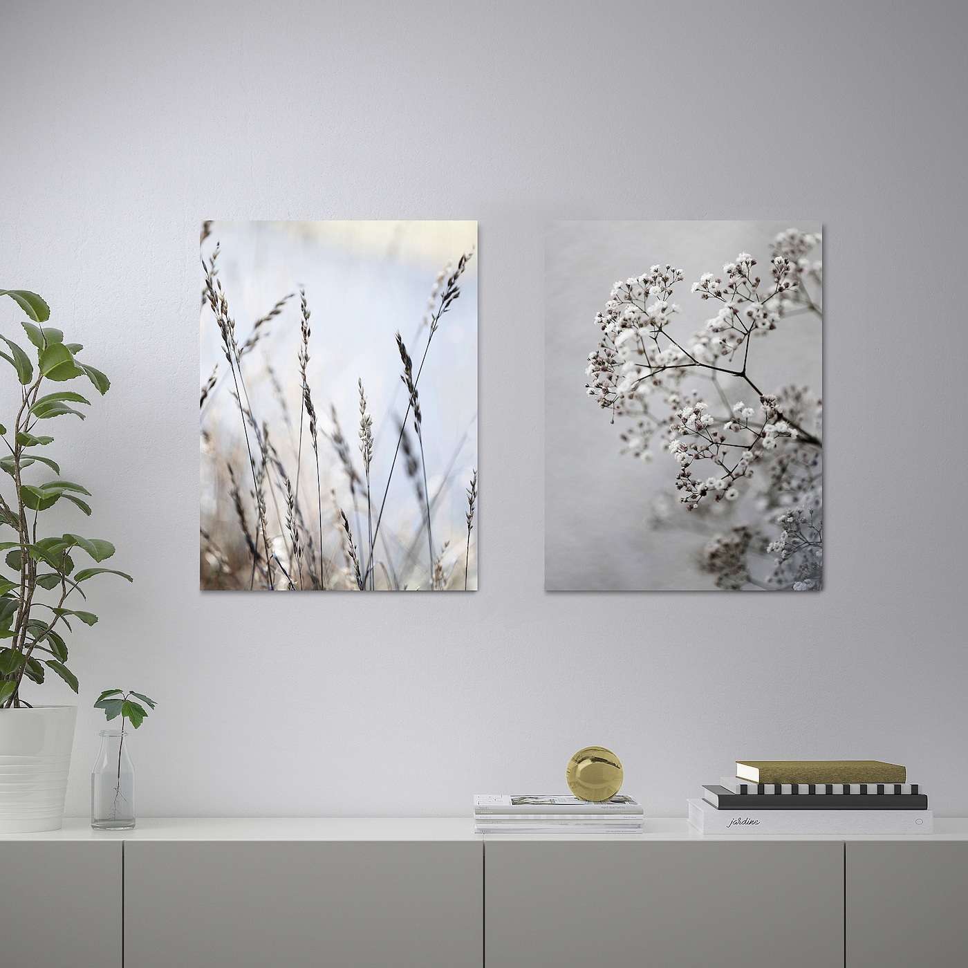 IKEA PJÄTTERYD obrazek, 2 szt, trawa na łące, 30x40 cm