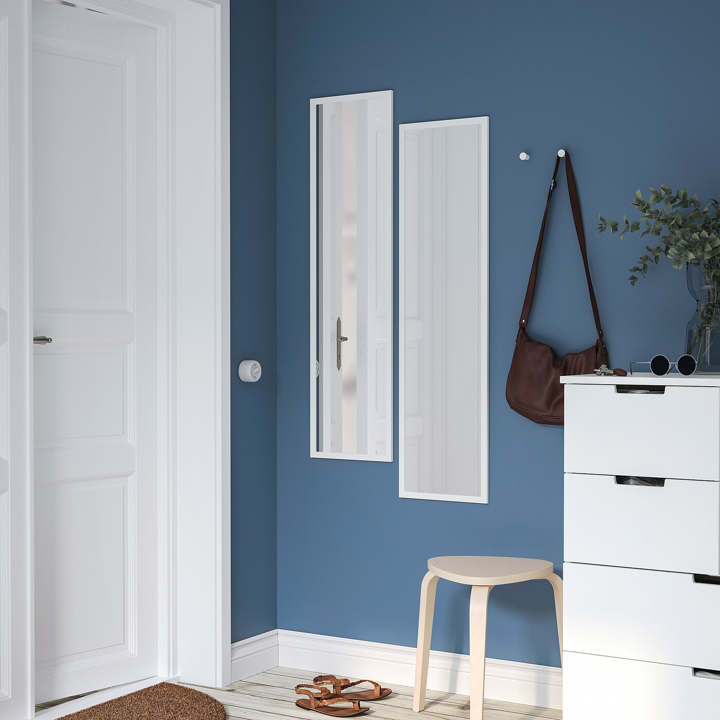 IKEA LILJETRÄD lustro, biały, 30x115 cm