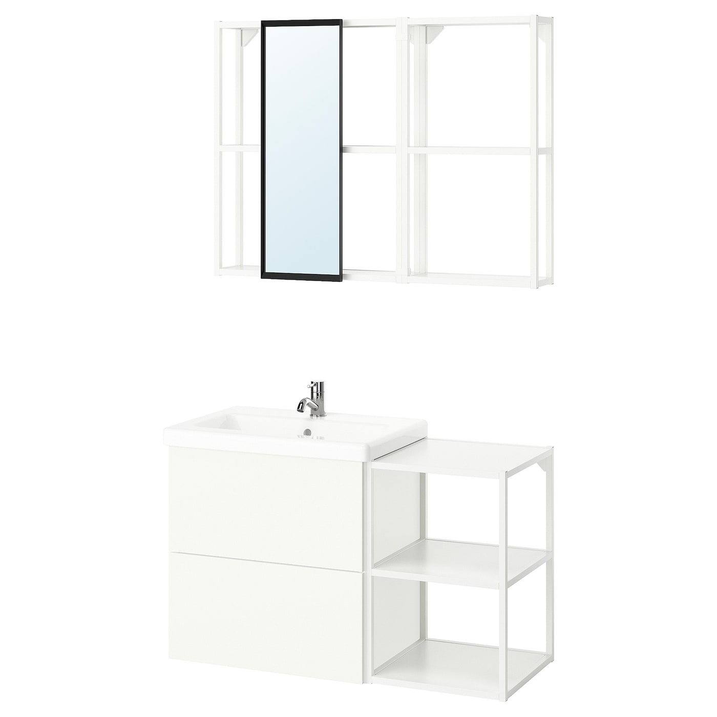 IKEA ENHET łazienka, biały, 102x43x65 cm