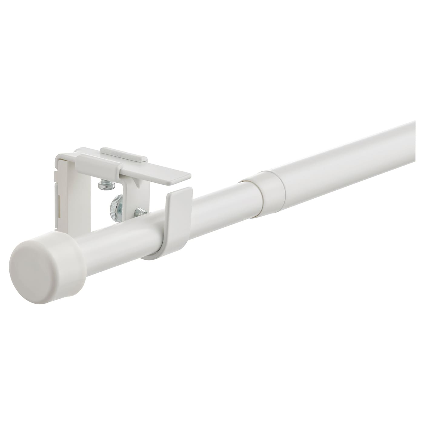 IKEA BEKRÄFTA komplet karniszy, biały, 120-210 cm 19 mm