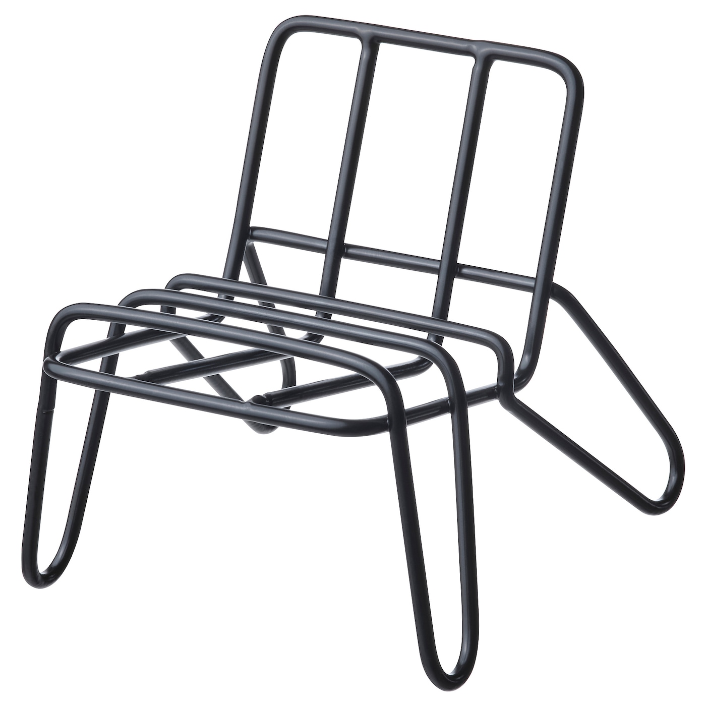 IKEA KRUBBET podstawka na telefon, czarny, Głębokość: 12 cm