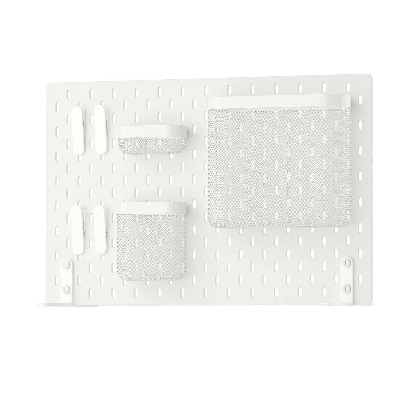IKEA SKÅDIS tablica perforowana kombinacja, biały, 56x37 cm