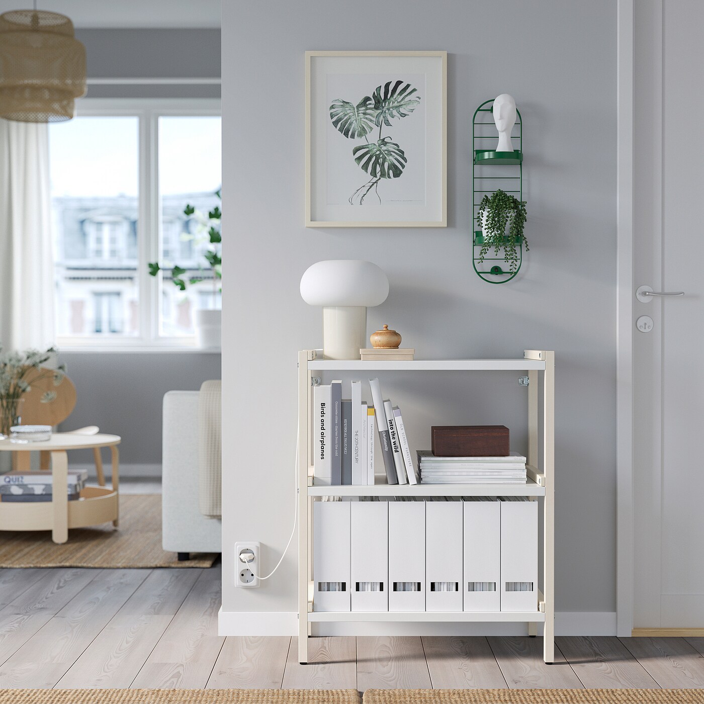IKEA SKUGGRÖNA podpórka dla roślin, ścienna, ciemnozielony, 54 cm
