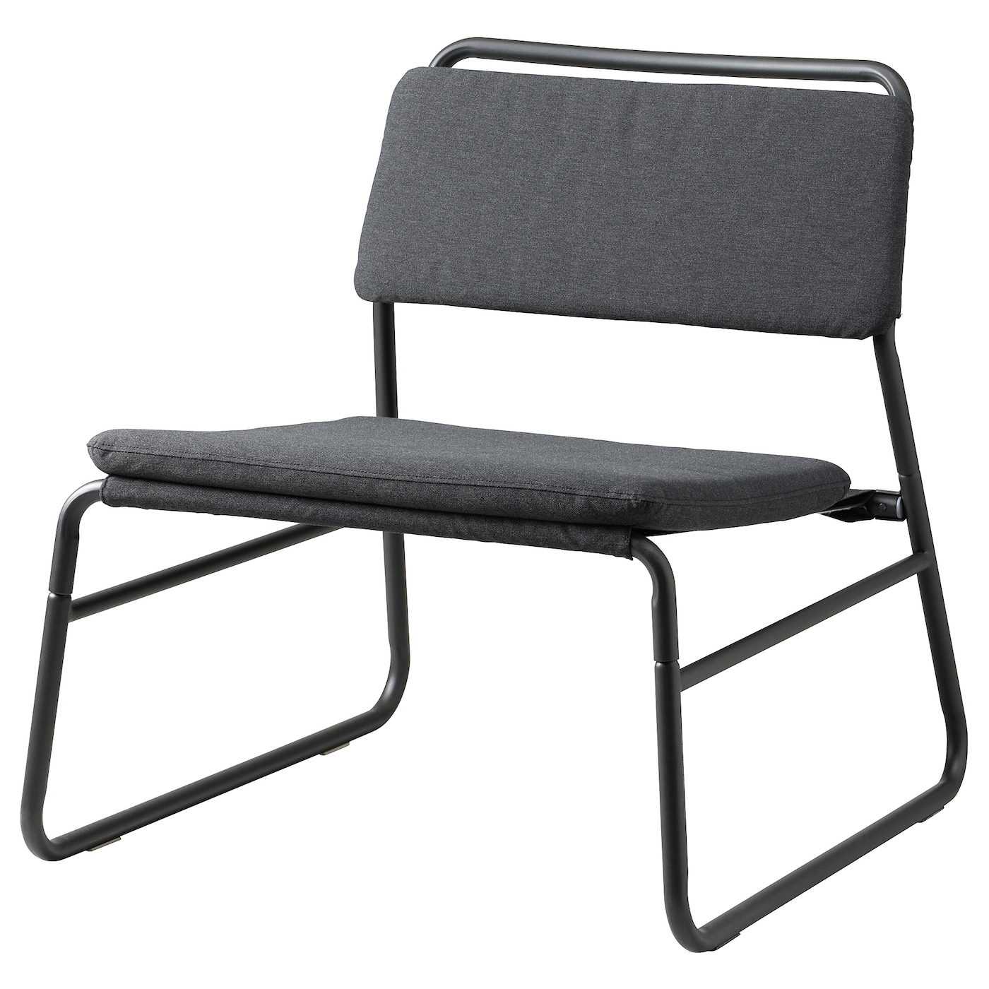 IKEA LINNEBÄCK fotel, Vissle ciemnoszary, Szerokość: 55 cm