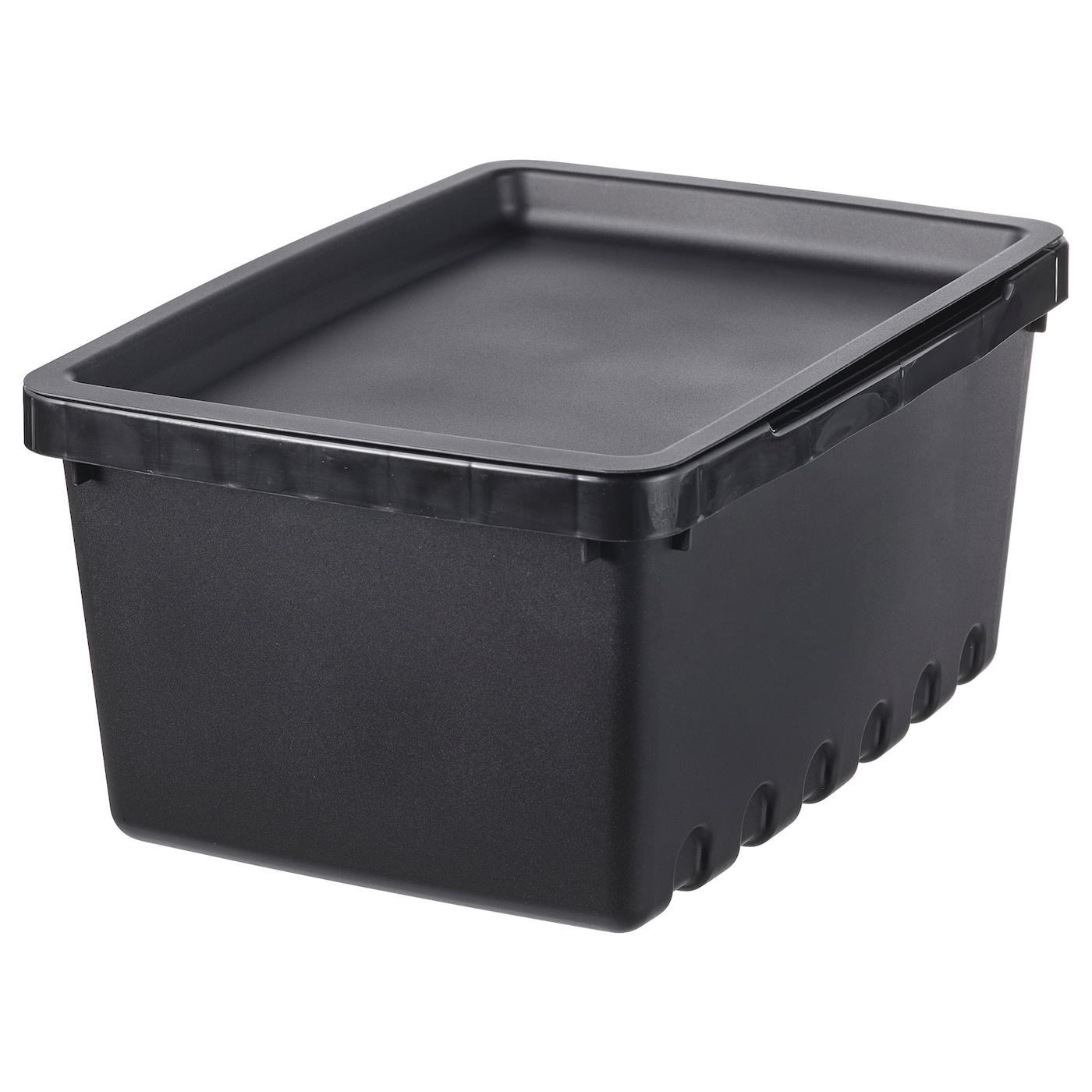 IKEA UPPSNOFSAD pojemnik z pokrywą, czarny, 25x17x12 cm/3.5 l
