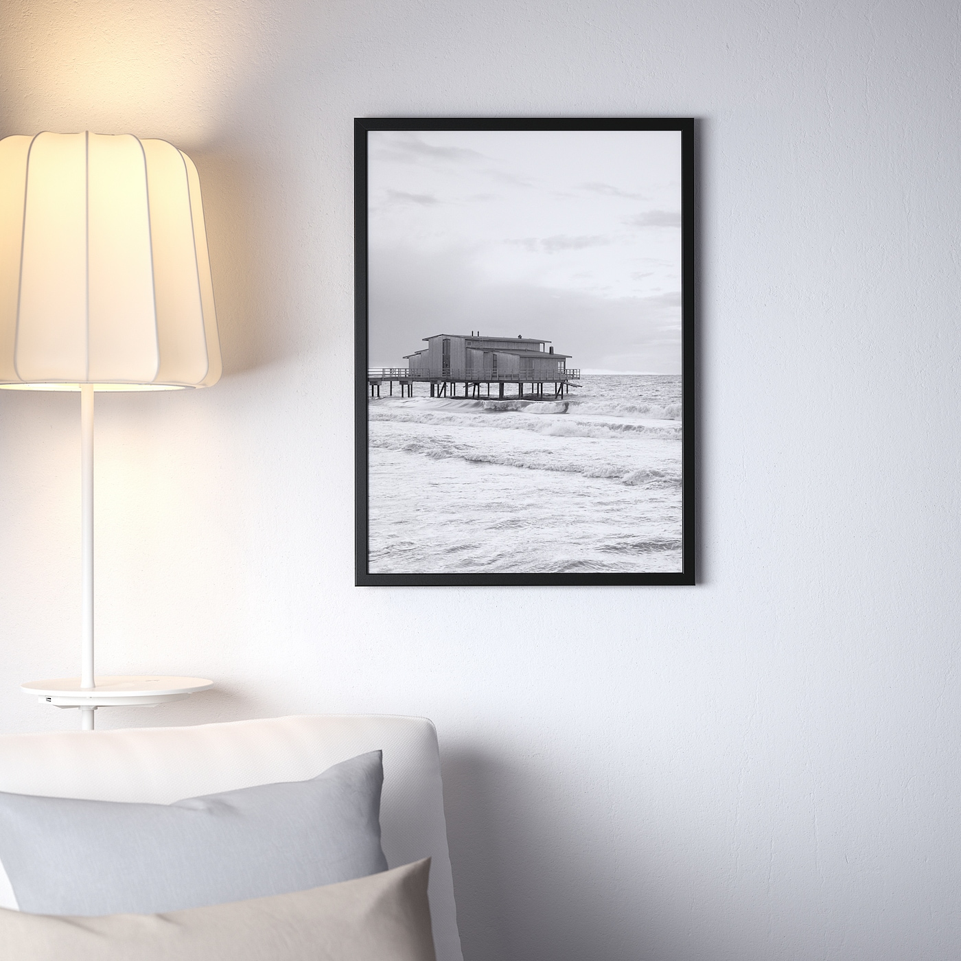 IKEA FISKBO ramka, czarny, 50x70 cm