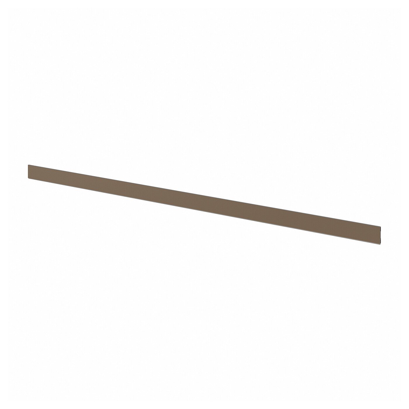 IKEA VOXTORP cokół, połysk ciemnoszarobrązowy, 220x8 cm