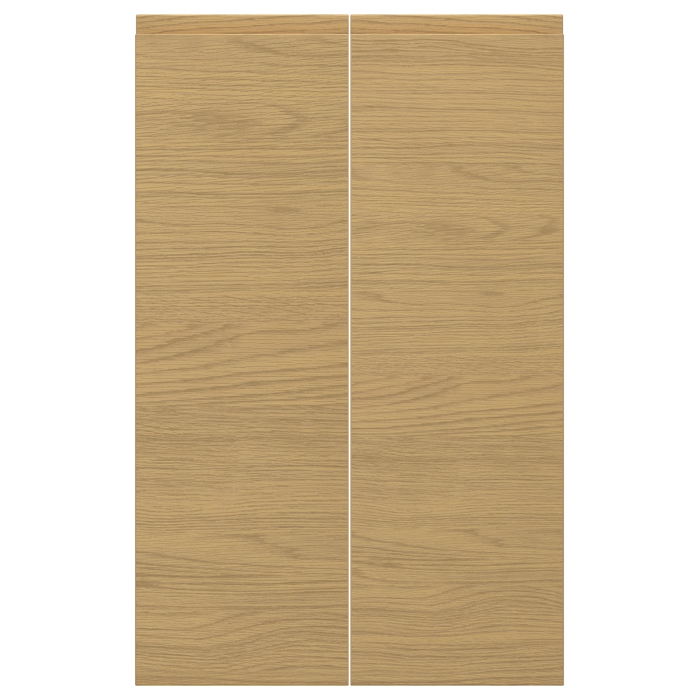 IKEA VOXTORP drz sza nar 2 szt, praworęczny/imit. dębu, 25x80 cm