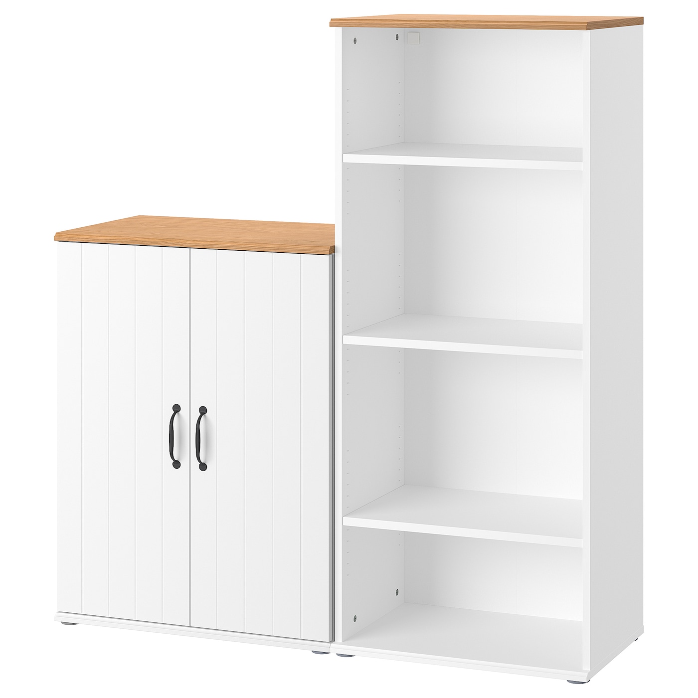 IKEA SKRUVBY regał, biały, 130x140 cm