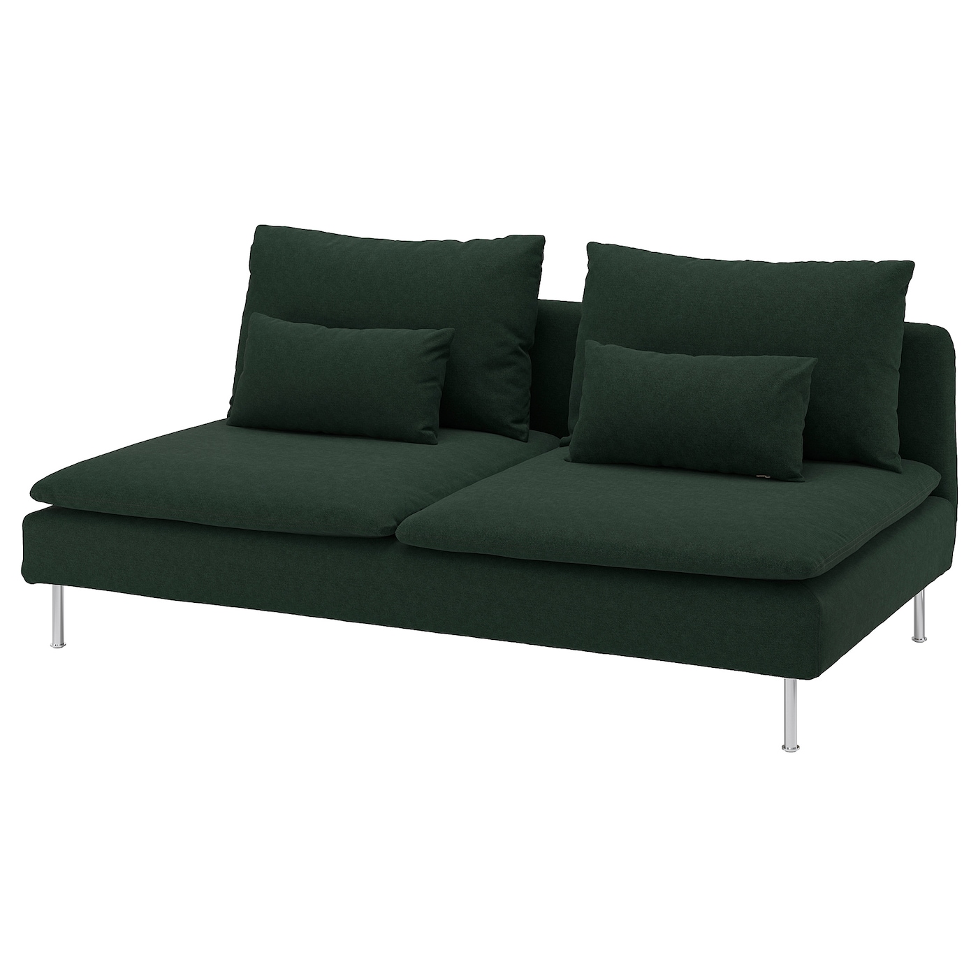 IKEA SÖDERHAMN sekcja 3-osobowa, Tallmyra ciemnozielony, Szerokość: 186 cm