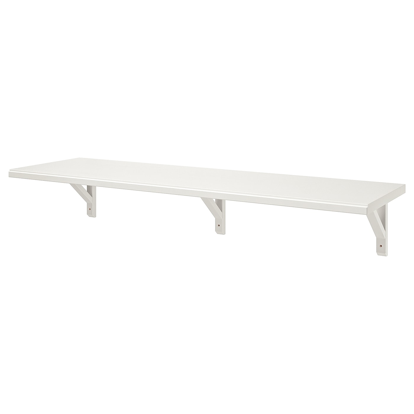 IKEA TRANHULT / SANDSHULT półka ścienna, bejcowana na biało osika, 120x30 cm