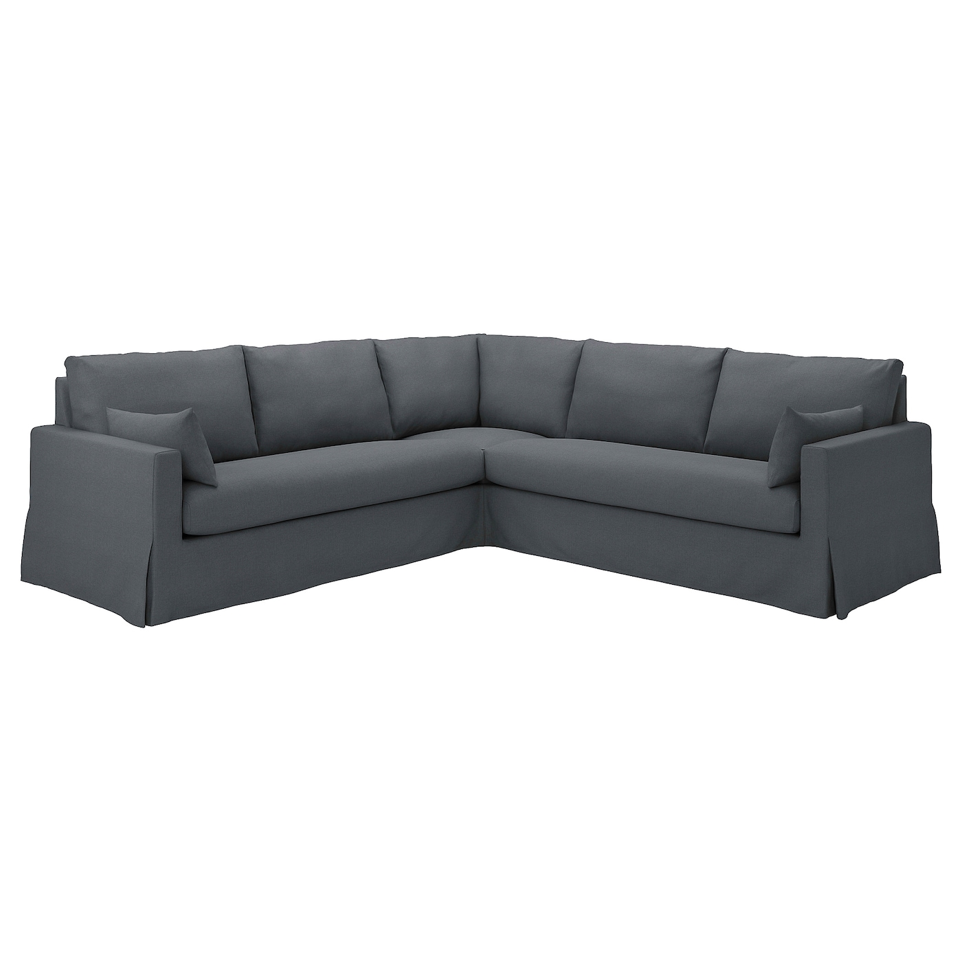 IKEA HYLTARP sofa narożna 4-osobowa, Gransel szary, Wysokość podłokietnika: 63 cm