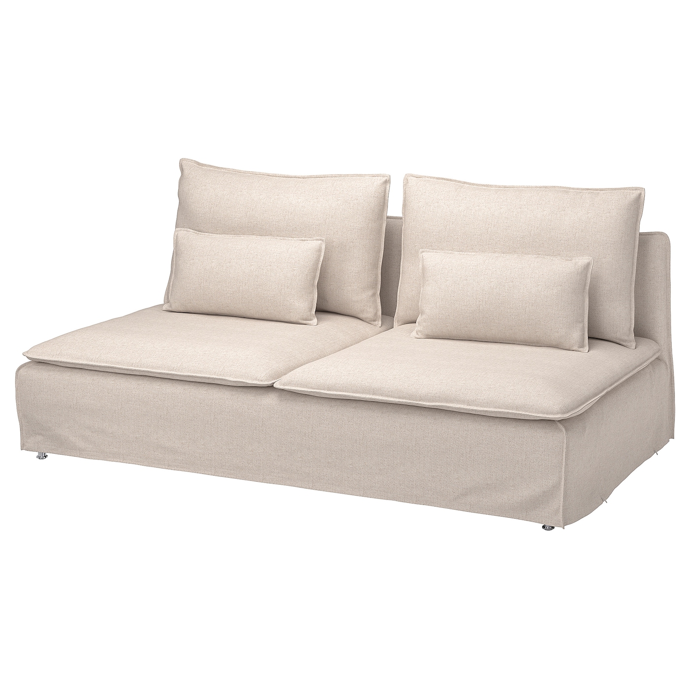 IKEA SÖDERHAMN sekcja 3-osobowa, Gransel naturalny, Szerokość: 186 cm