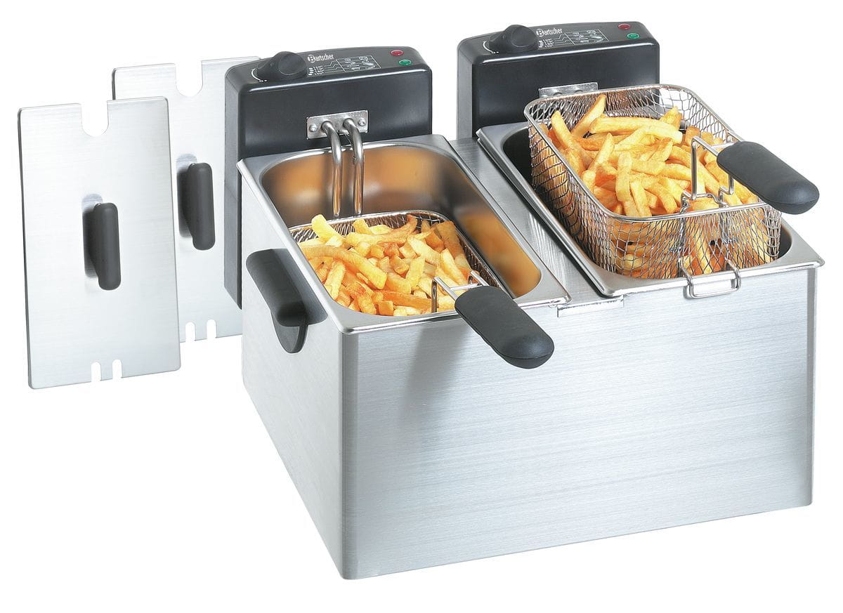 Dwukomorowa frytownica MINI III 2x4 l Bartscher