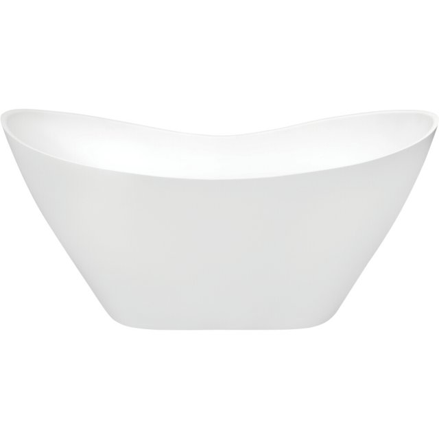 BESCO Wanna wolnostojąca VIYA 160x70 cm standardowy klik-klak chrom #