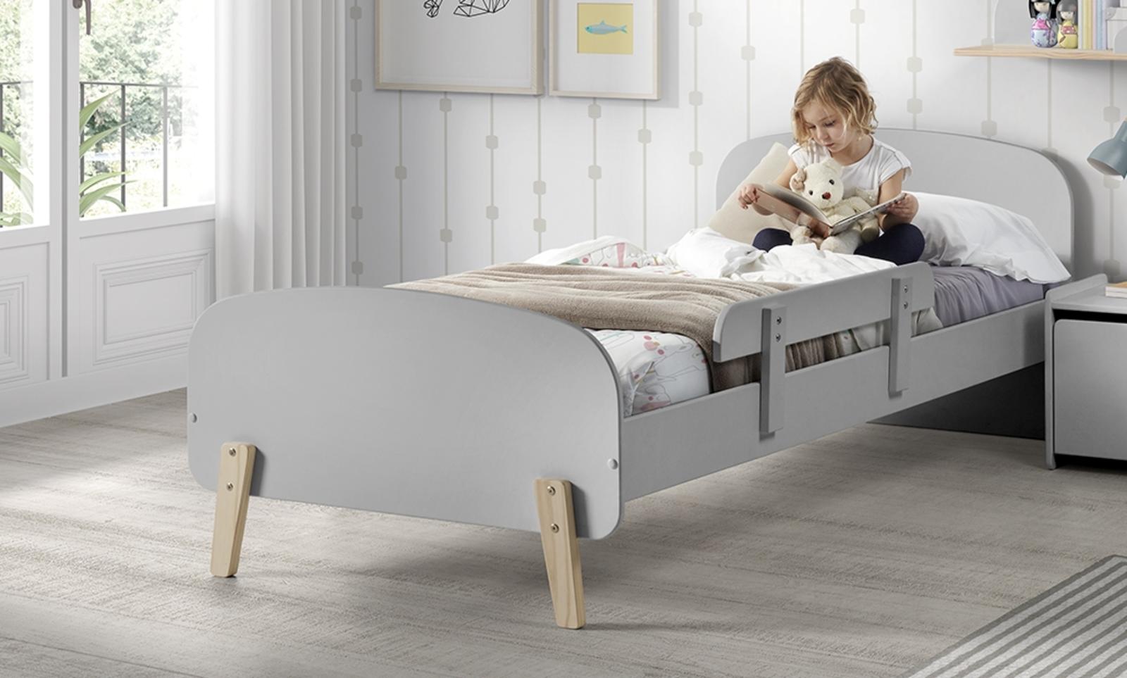 Łóżko dziecięce szare Kiddy