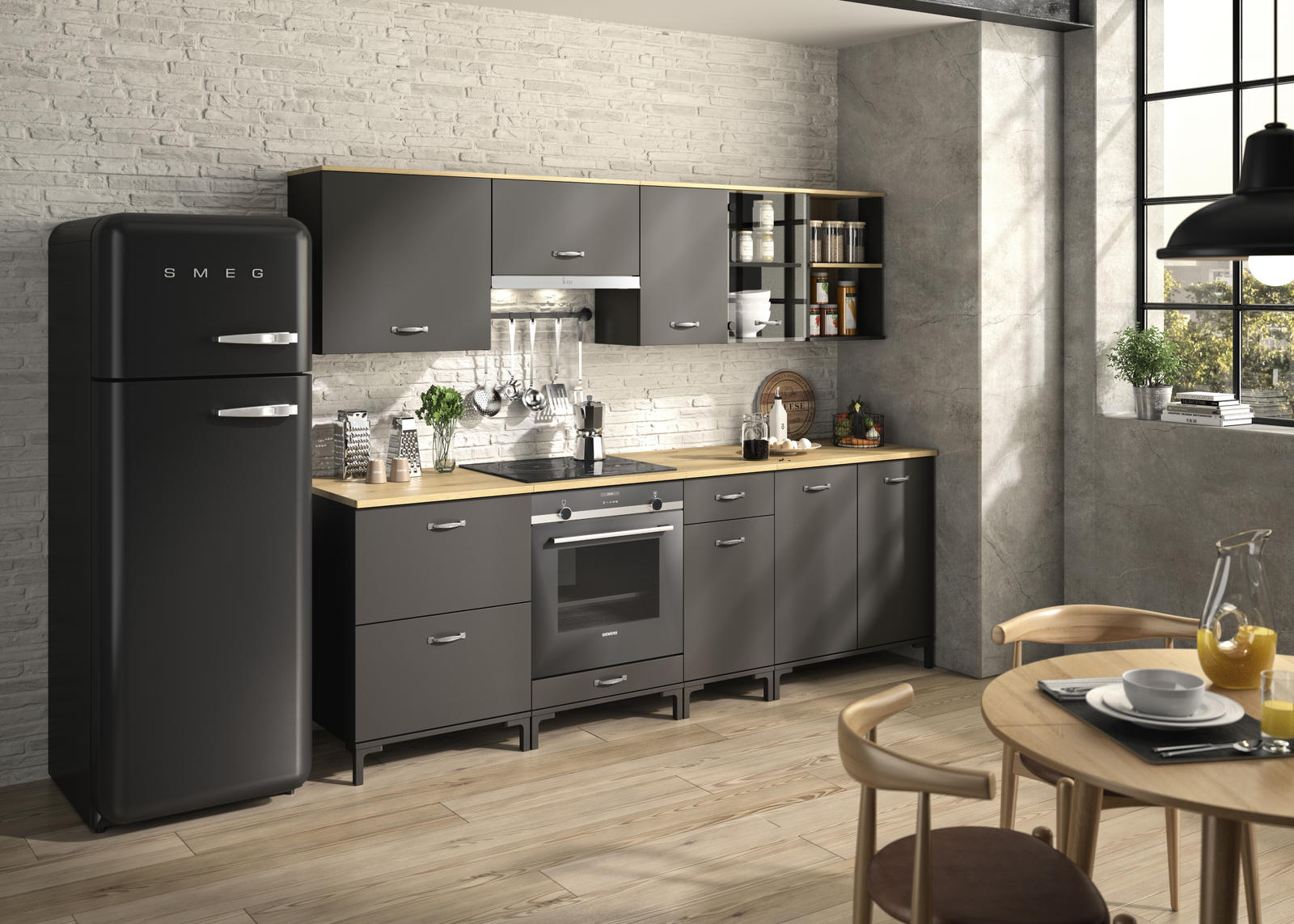 Kuchnia w designie industrialnym Manchester III