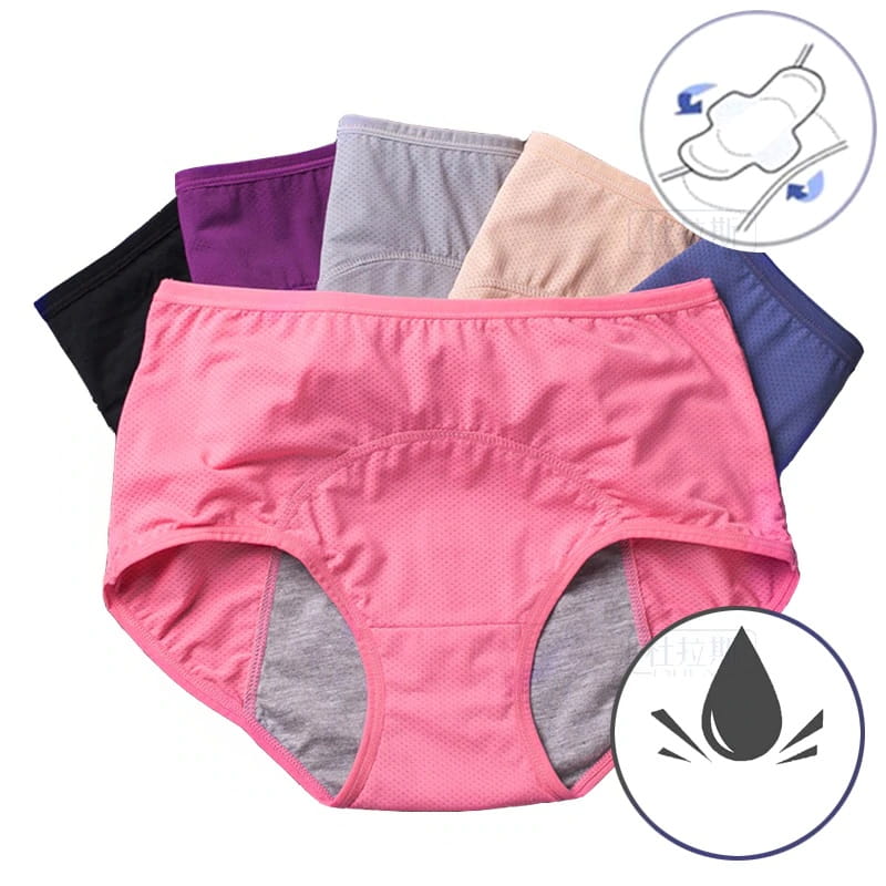 Zestaw 3 par majtek menstruacyjnych Okresowe L-8XL