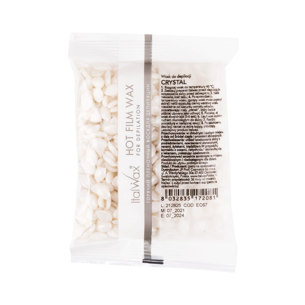 Wosk twardy w dropsach niskotemperaturowy do depilacji bezpaskowej ItalWax Crystal Wax 100 g