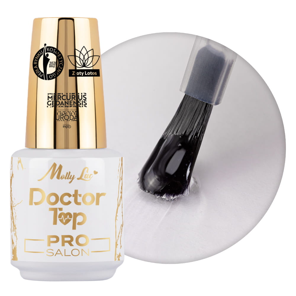 Doctor Top Pro Salon MollyLac innowacyjny samonaprawiający się top no wipe 15g