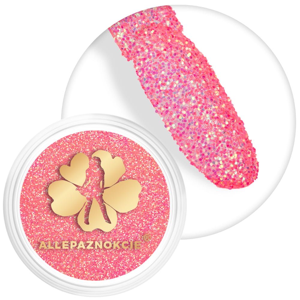Pyłek do paznokci Shine Neon Allepaznokcie Peach 2 g Nr 10