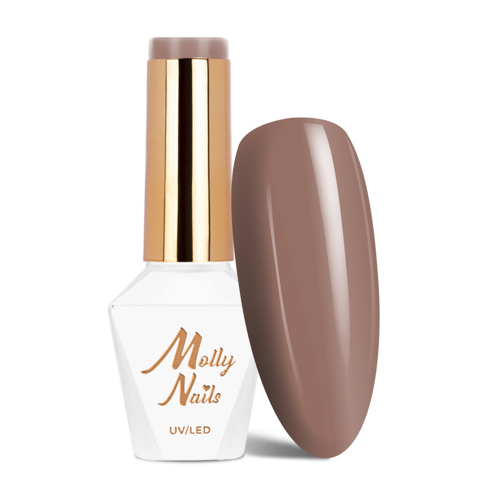 Lakier hybrydowy Molly Nails Delicate Woman Cappucino HEMA/Di-HEMA Free 8g Nr 62