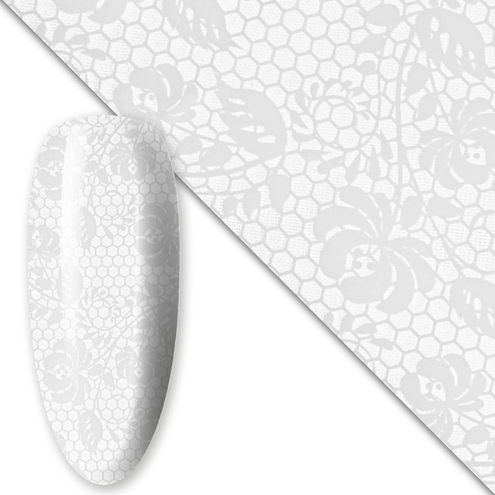 Folia transferowa do paznokci 80 cm White Nr 2