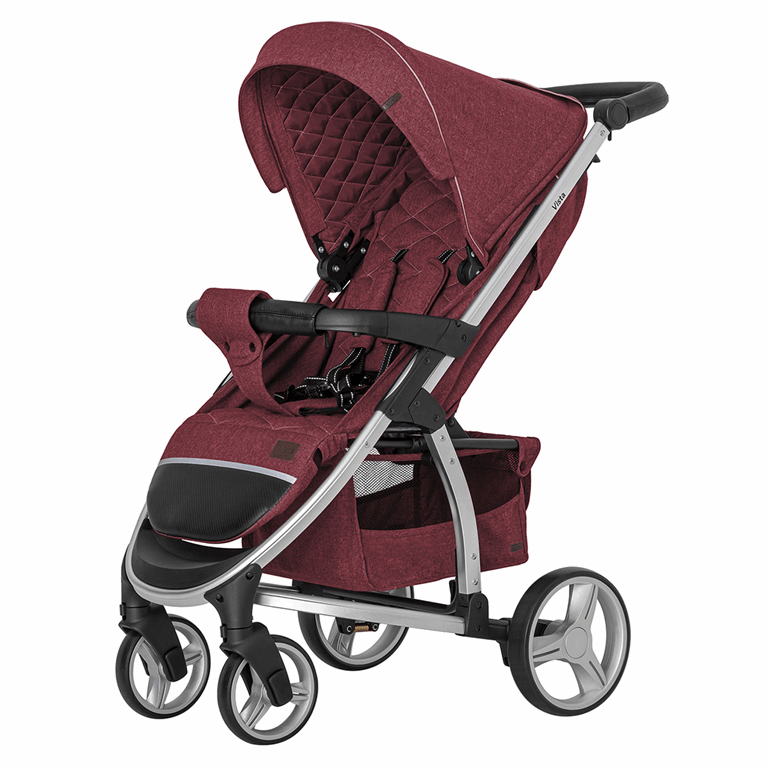 Carrello Vista - dziecięcy wózek spacerowy-Rubby Red