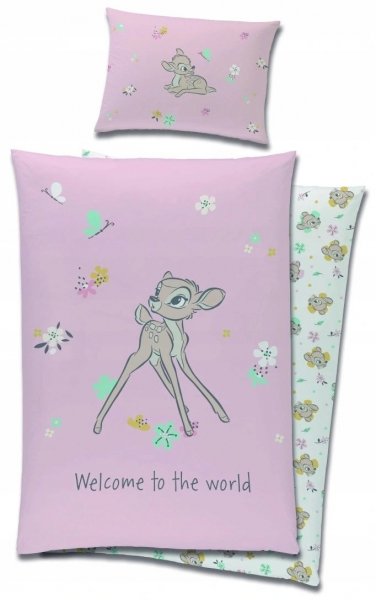Pościel dziecięca Licencyjna do łóżeczka Bambi 90x120 wz. BAMBI219034-17