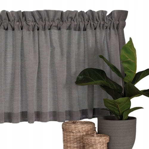 BASIC Zazdrostka do kuchni gotowa na tunelu WYS 40x150 cm kolor szary
