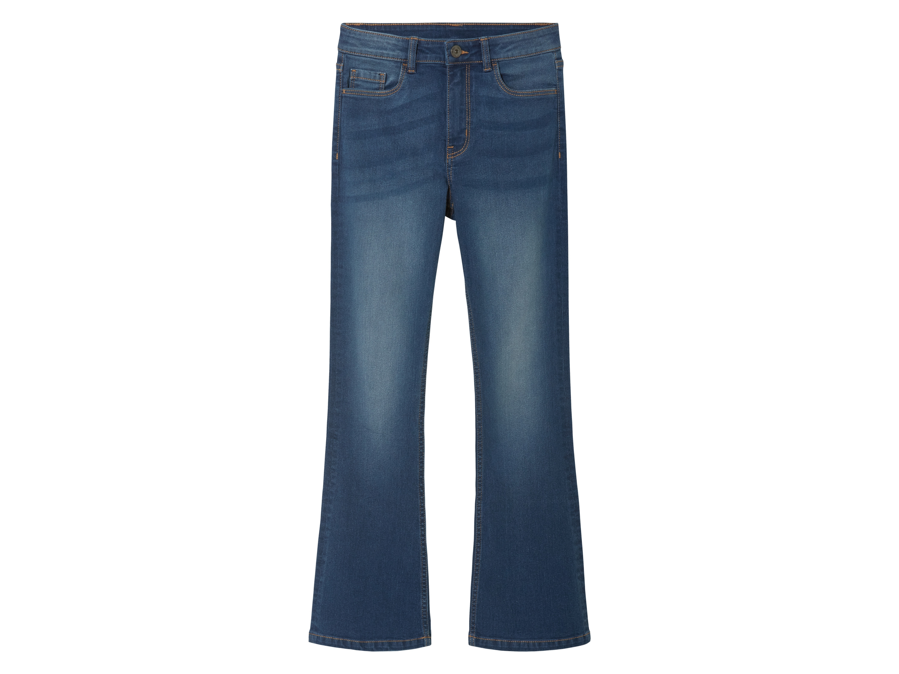 pepperts! Jeansy dziewczęce z bawełną, Flare Fit Niebieski, 146
