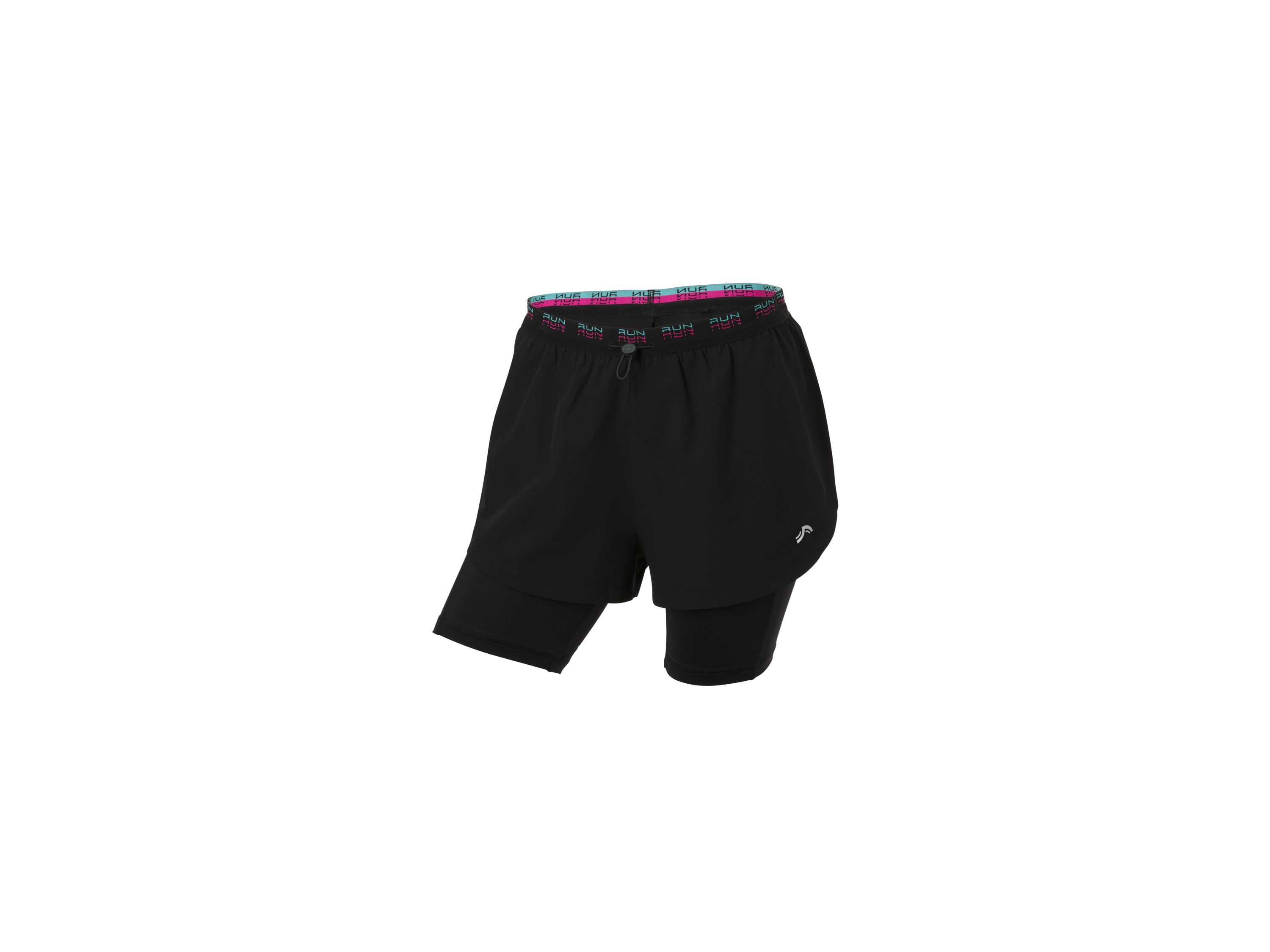 Crivit Szorty funkcyjne damskie z legginsami Czarny, M40/42
