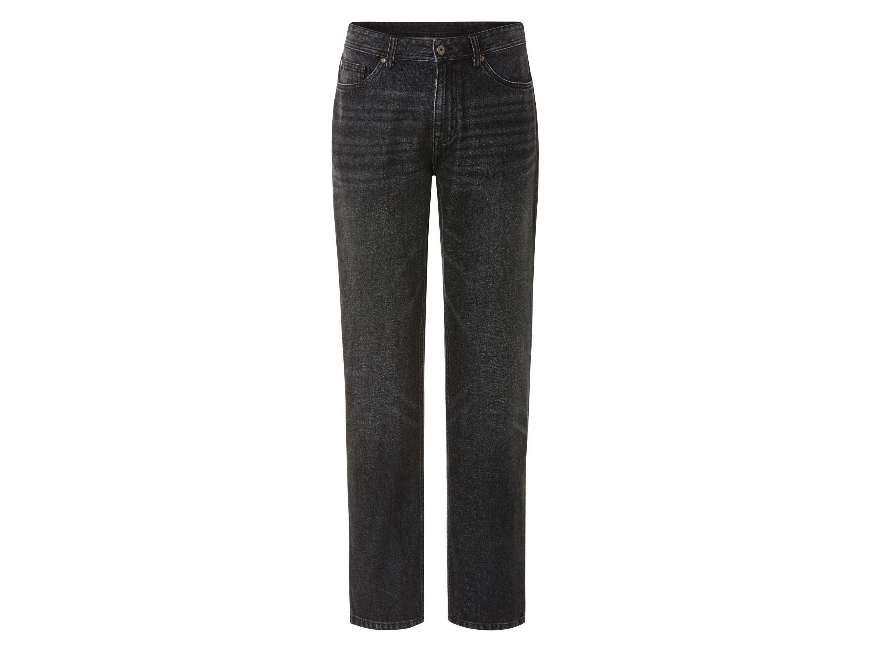 Livergy Jeansy męskie z bawełny, Relaxed Fit Ciemnoszary, 56 40/32