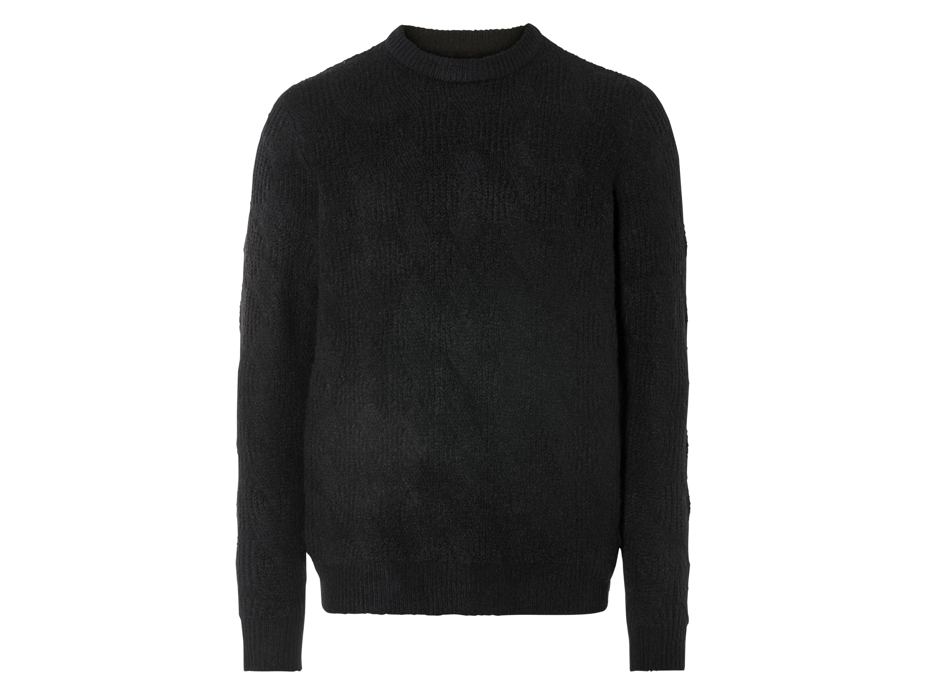 Livergy Sweter męski z grubej dzianiny Czarny, XXL 60/62