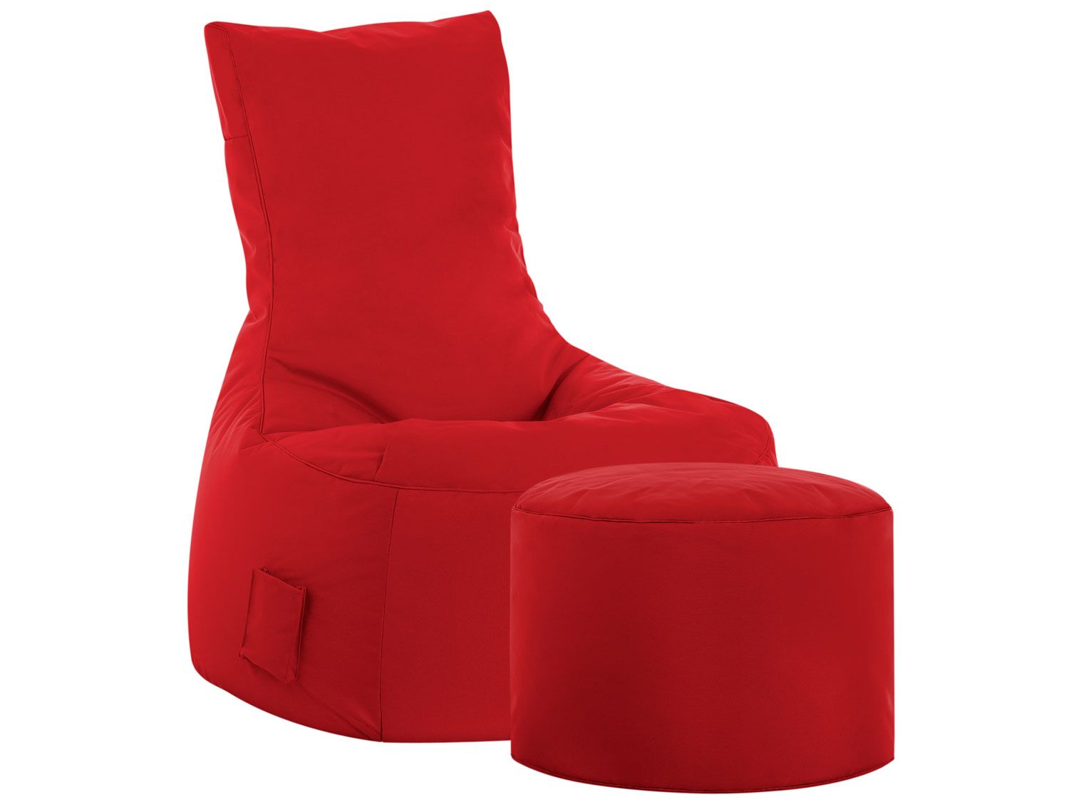 Sitting Point Worek do siedzenia Swing Scuba, 1 sztuka łącznie z taboretem do siedzenia, Czerwony