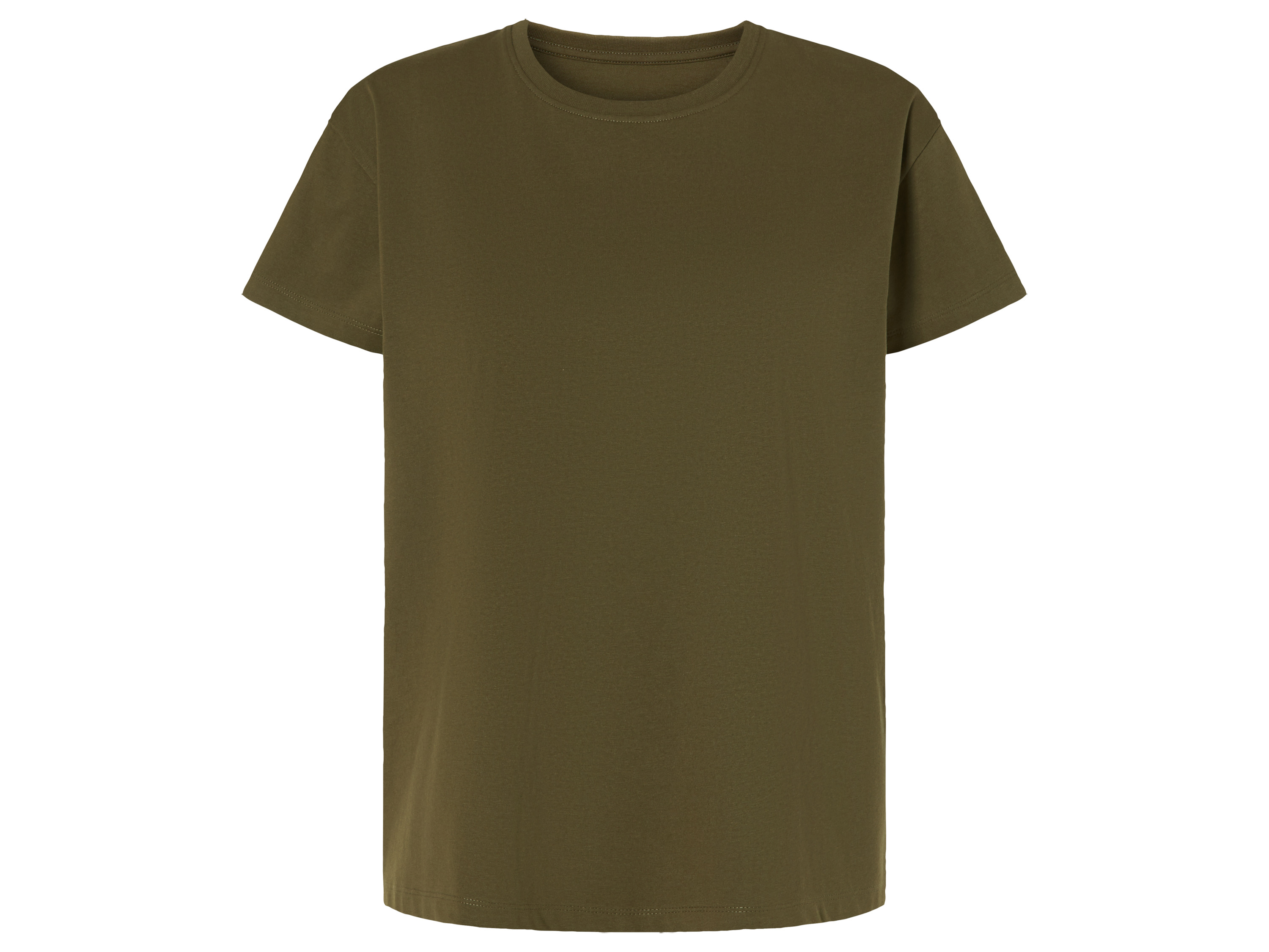 esmara T-shirt damski z bawełną i modalem S 36/38, Oliwkowy