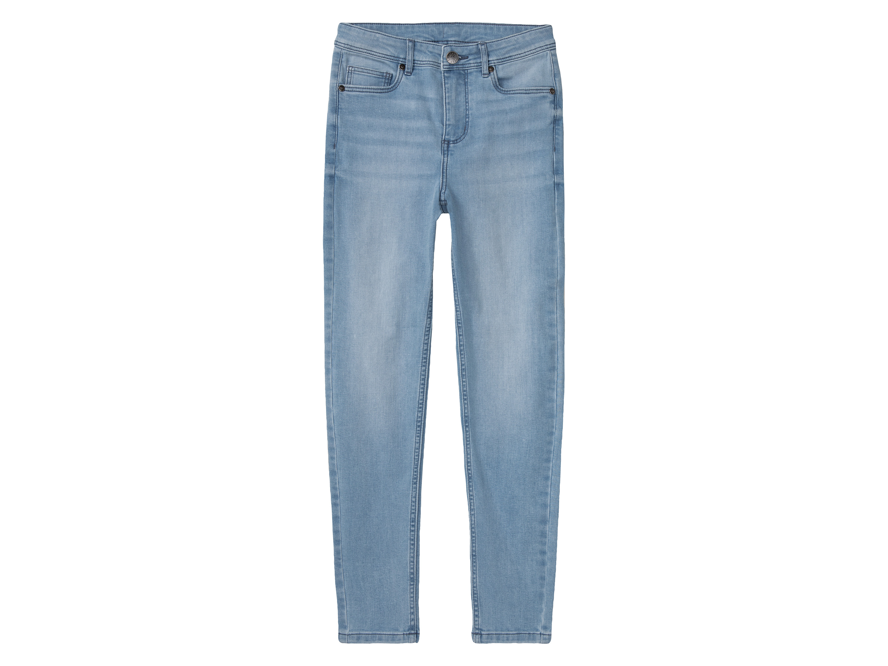 pepperts! Jeansy dziewczęce z bawełną, super skinny fit 152, Jasnoniebieski