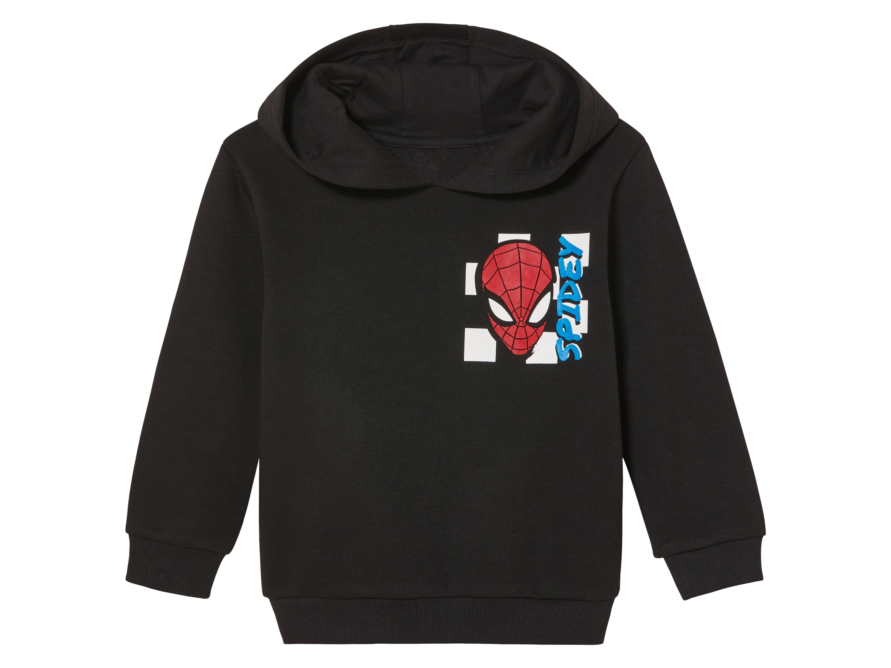 Bluza dresowa chłopięca z postaciami z bajek Spiderman czarny, 110/116