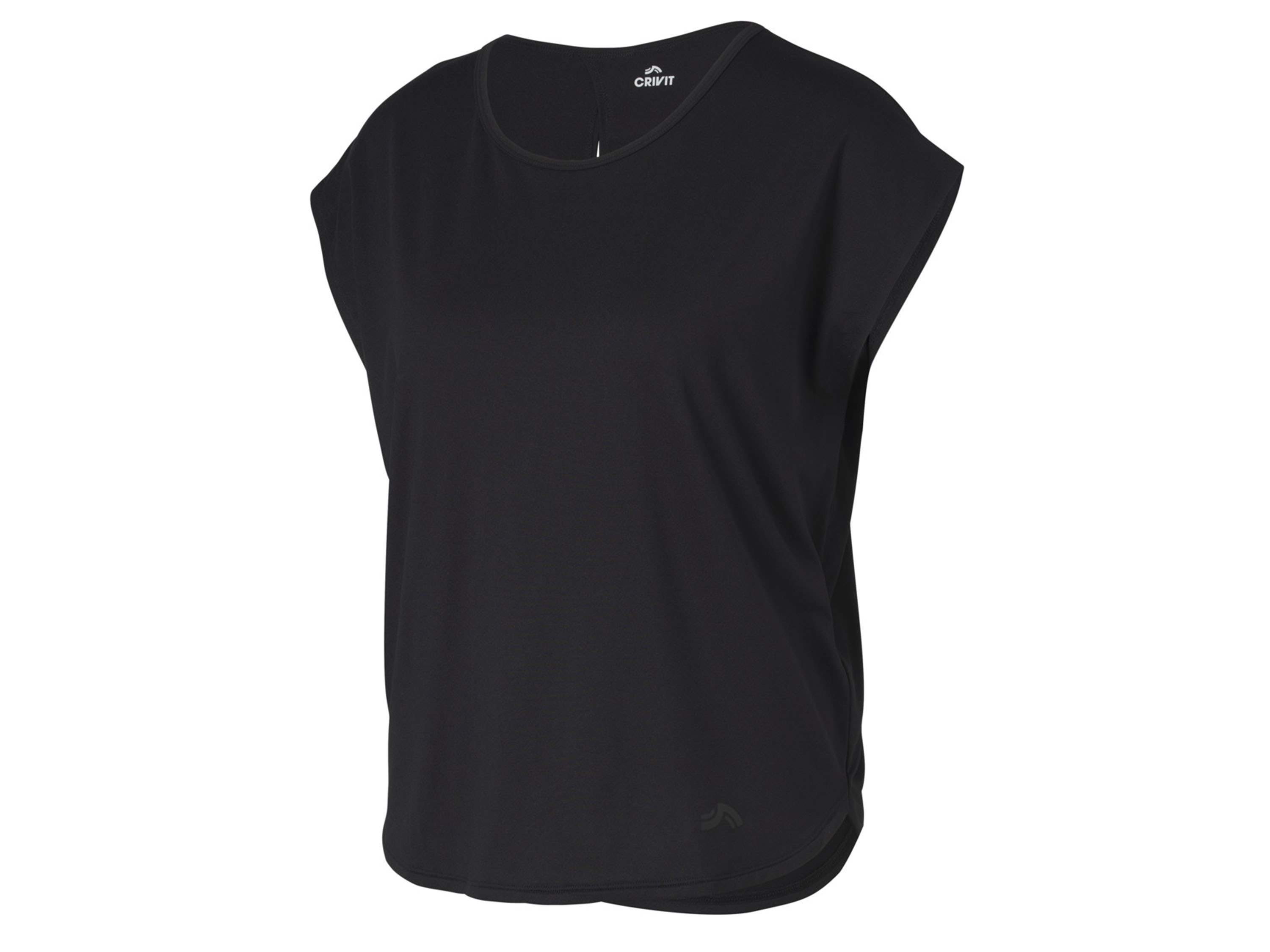 Crivit T-shirt funkcyjny damski z efektem pochłaniania zapachów Czarny, M 40/42