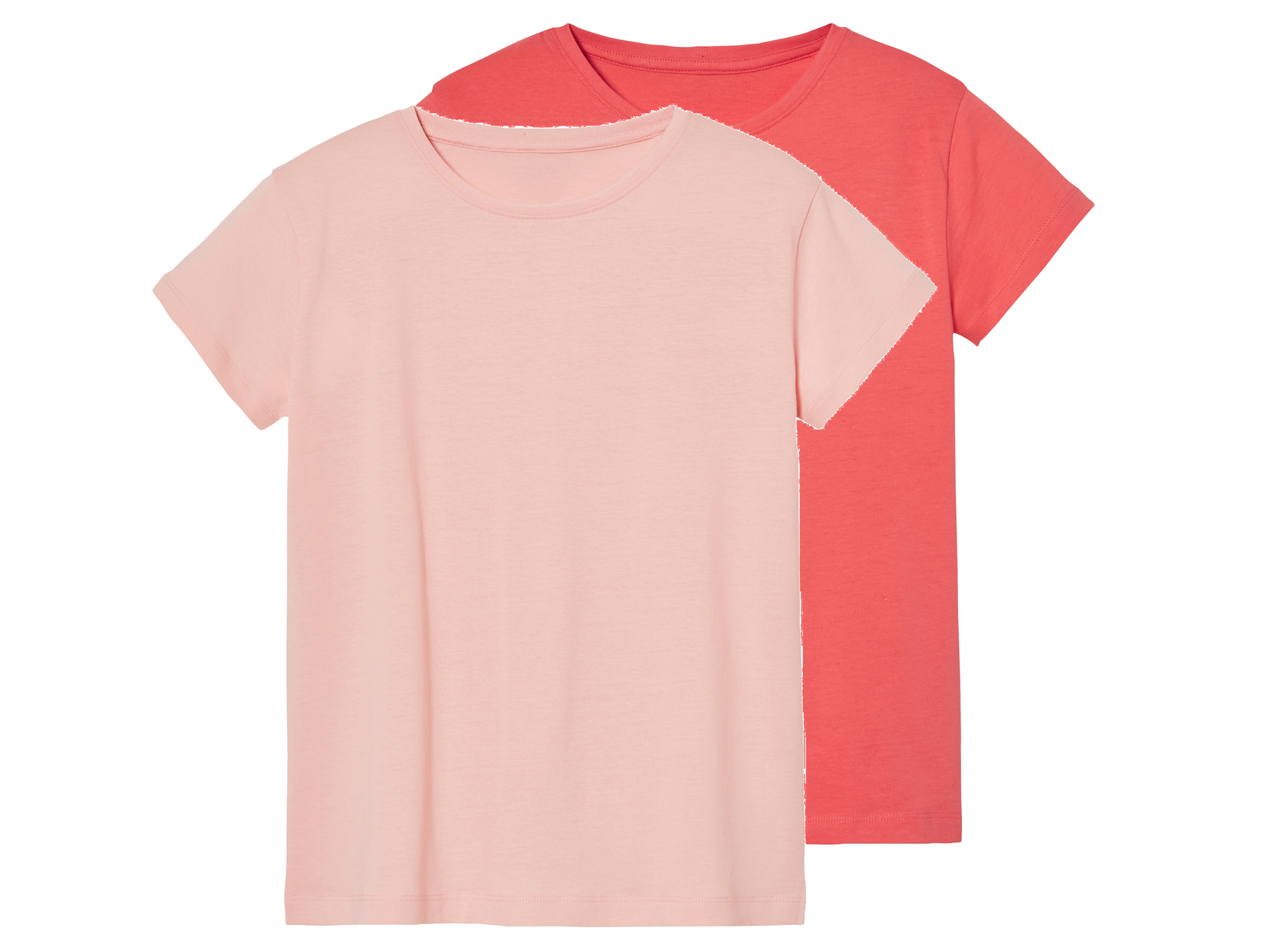 pepperts! T-shirt młodzieżowy z bawełną, 2 sztuki Różowy/ czerwony, 146/152