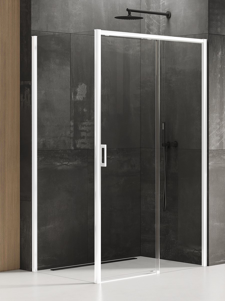Darmowa Dostawa - Kabina prysznicowa prostokątna 100x90 cm New Trendy Prime White D0401A/D0220B