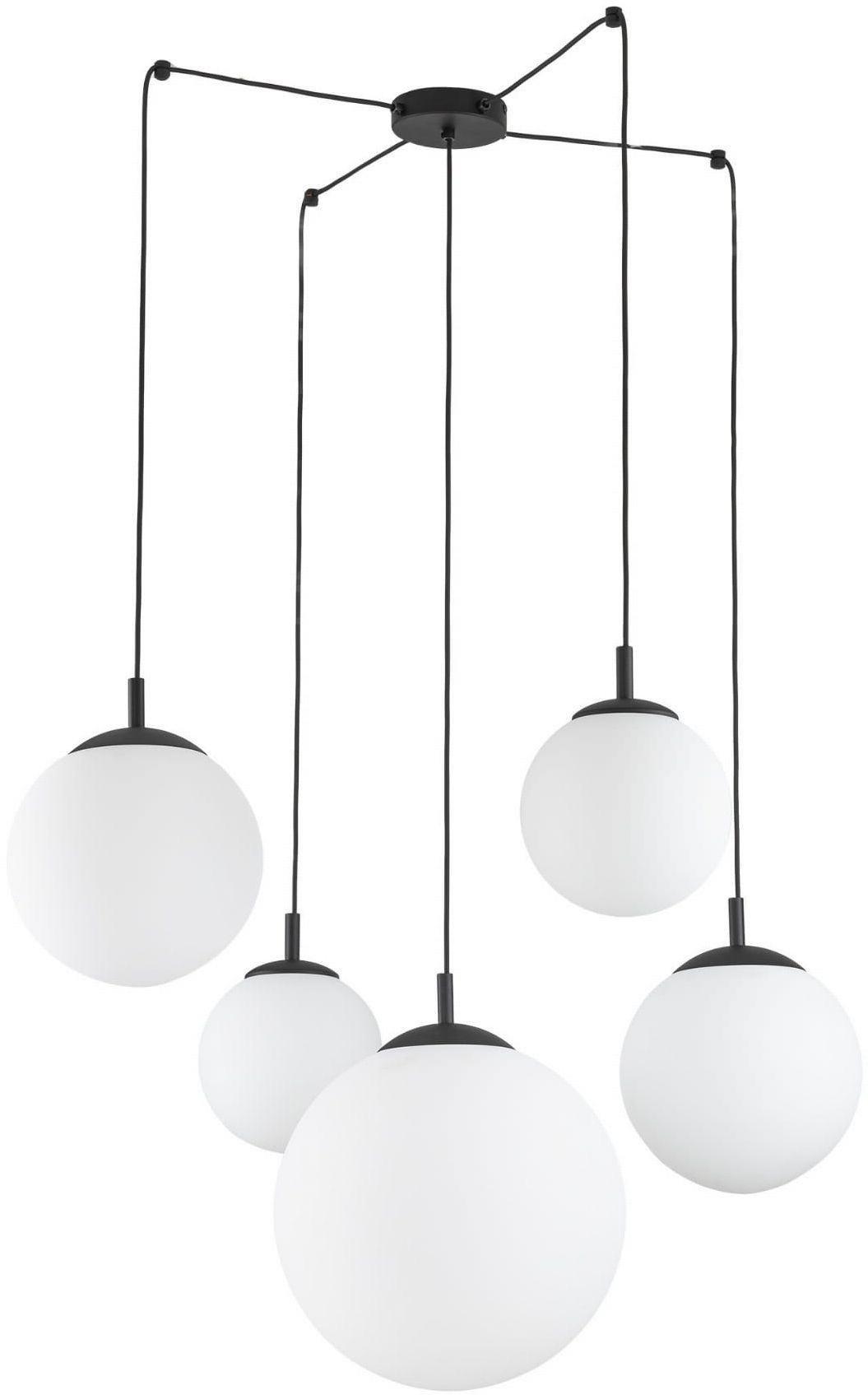 Darmowa Dostawa - Lampa wisząca 5x15 W czarna TK Lighting Esme 4791