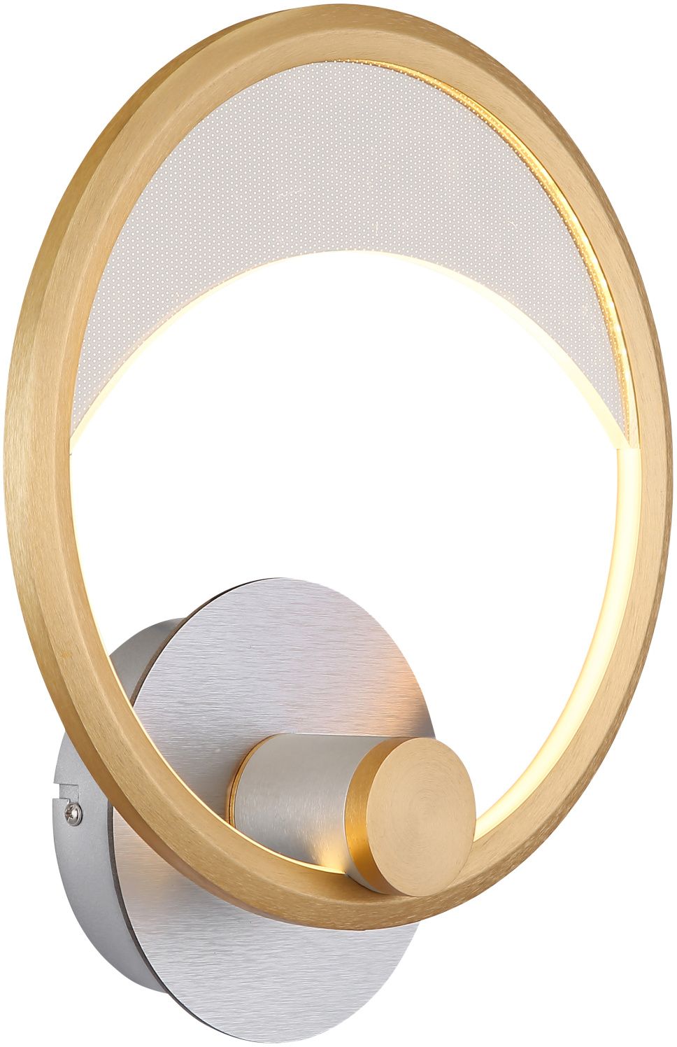 Darmowa Dostawa - Kinkiet 1x16 W biały-złoty-srebrny Globo Lighting Umbra 6733316W