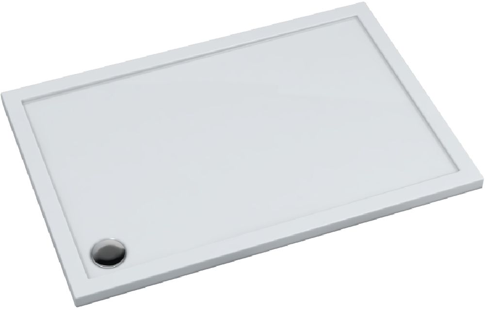 Darmowa Dostawa - Brodzik prostokątny 100x80 cm biały Schedline Collection Estima 3SPE2P80100