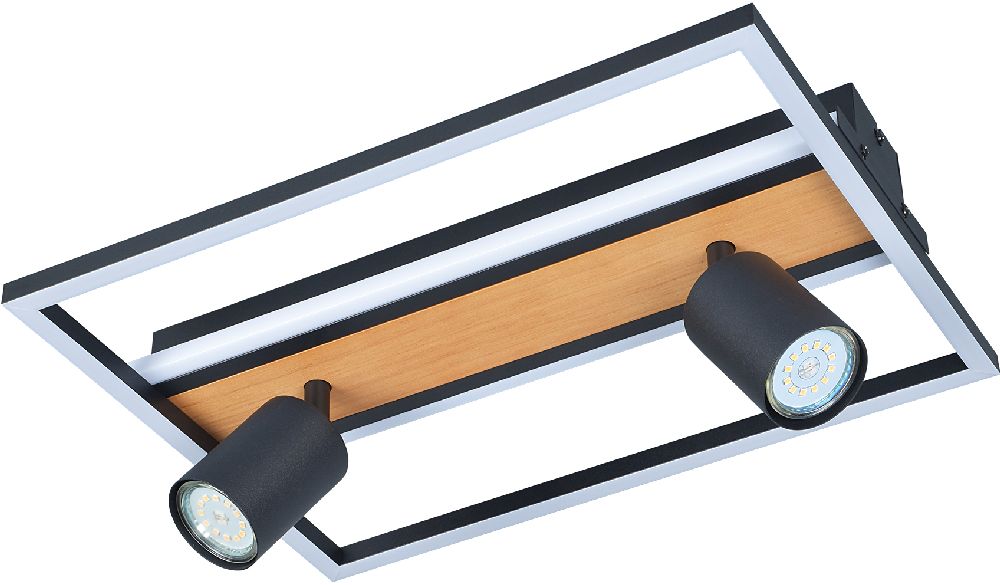 Darmowa Dostawa - Lampa podsufitowa 2x5 W czarna Zuma Line Korda C230857704